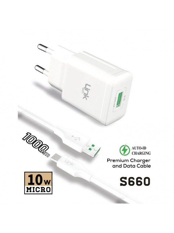 LinkTech S660 Premium 10W 2.1A Micro USB Otomatik Akıllı Şarj …