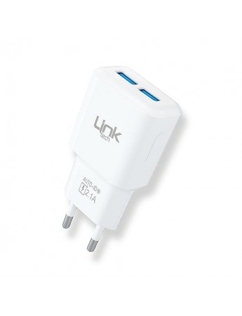 LinkTech T445 Auto-ID Özellikli 2x USB 2.1A Şarj Adaptörü