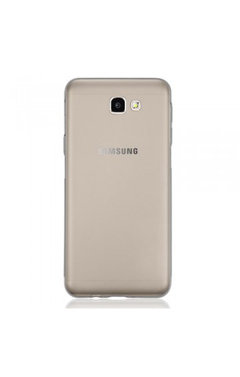 Samsung Galaxy J5 Prime (G570) Kılıf Soft Silikon Şeffaf-Siyah Arka Kap…