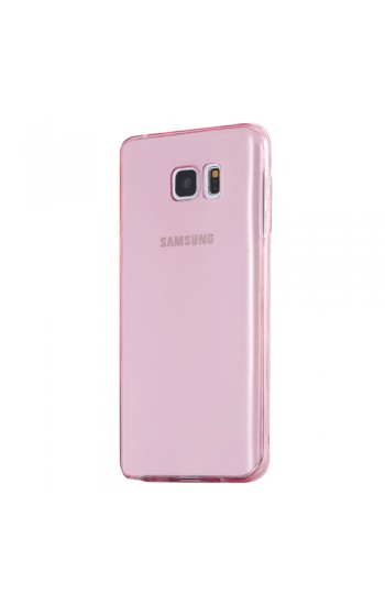 Samsung Galaxy Note 5 (N920) Kılıf Soft Silikon Şeffaf-Pembe Arka Kapak…