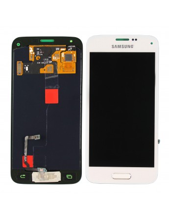 Samsung Galaxy S5 Mini G800 Ekran LCD Dokunmatik Servis Orj - Beyaz