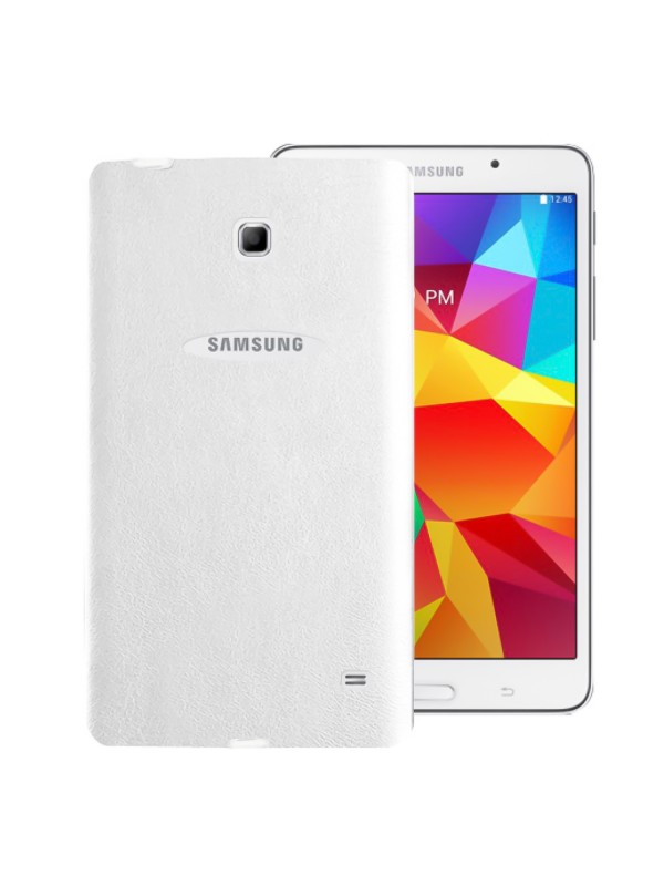 Samsung Galaxy Tab 4 T230 7" Kılıf Deri Dokulu Silikon Arka Kap…