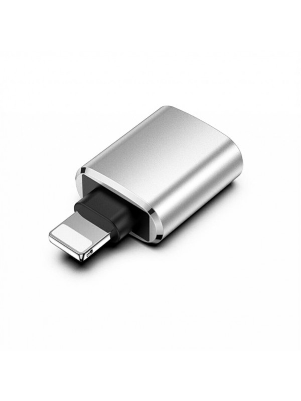 USB to Lightning Giriş Çevirici OTG Drive Silver-Gri…