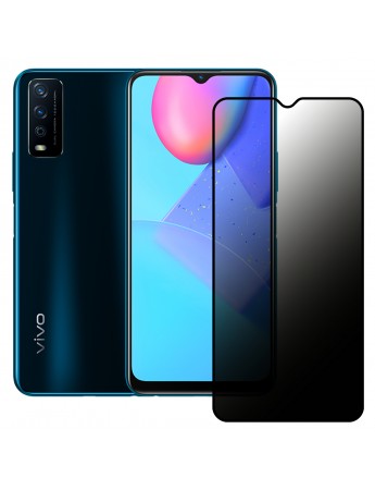 Vivo Y11s / Y20 Hayalet Privacy Gizli Cam Ekran Koruyucu Siyah