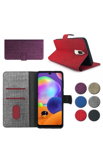 Xiaomi Redmi 8 / 8A Kılıf FitCase Fabric Kapaklı Cüzdanlı…